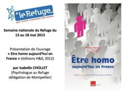 "Etre homo aujourd'hui en France" : histoire et présentation de l'ouvrage (semaine nationale du Refuge Mai 2013)